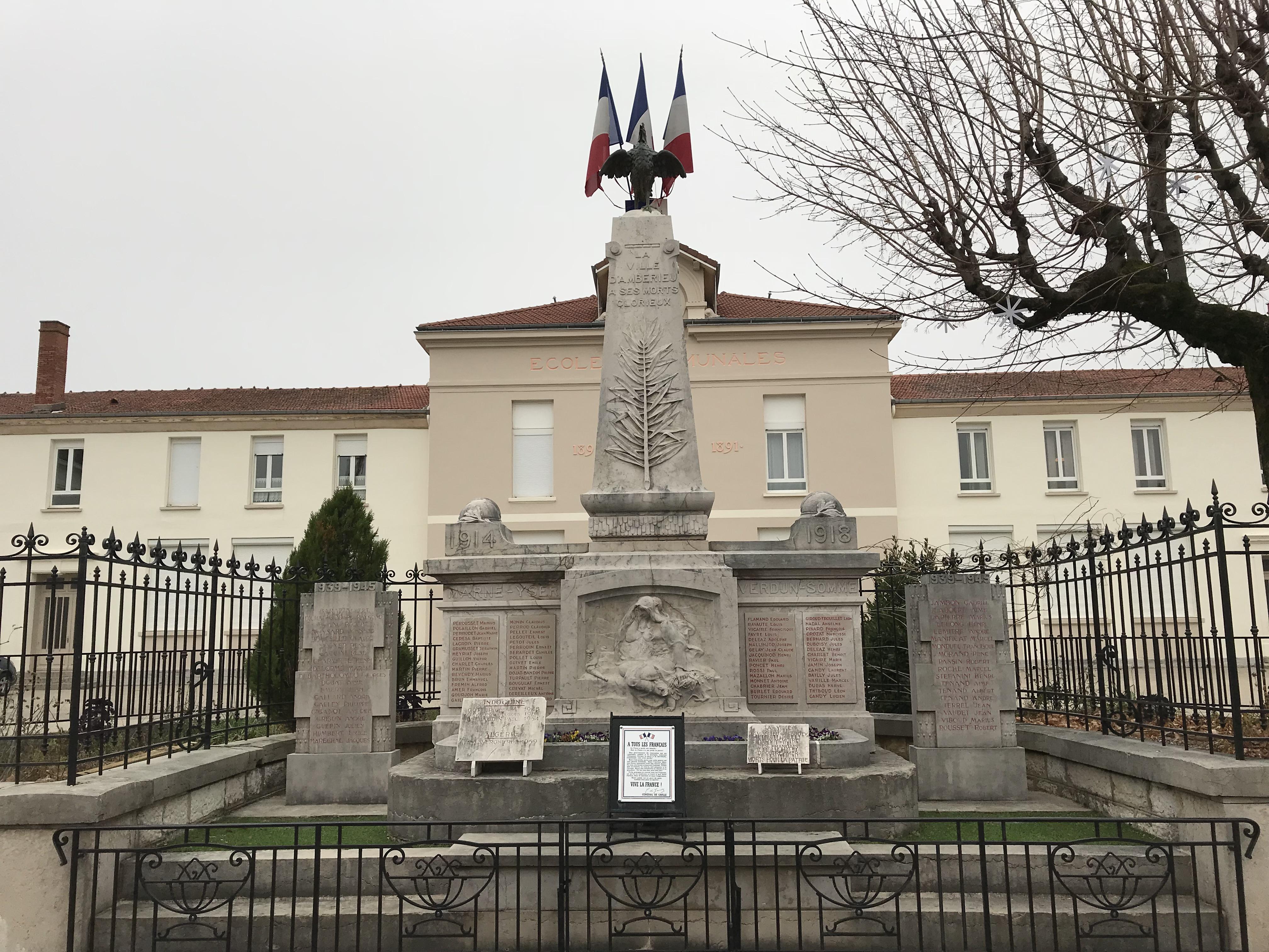 monument aux morts d'Ambérieu-en-Bugey